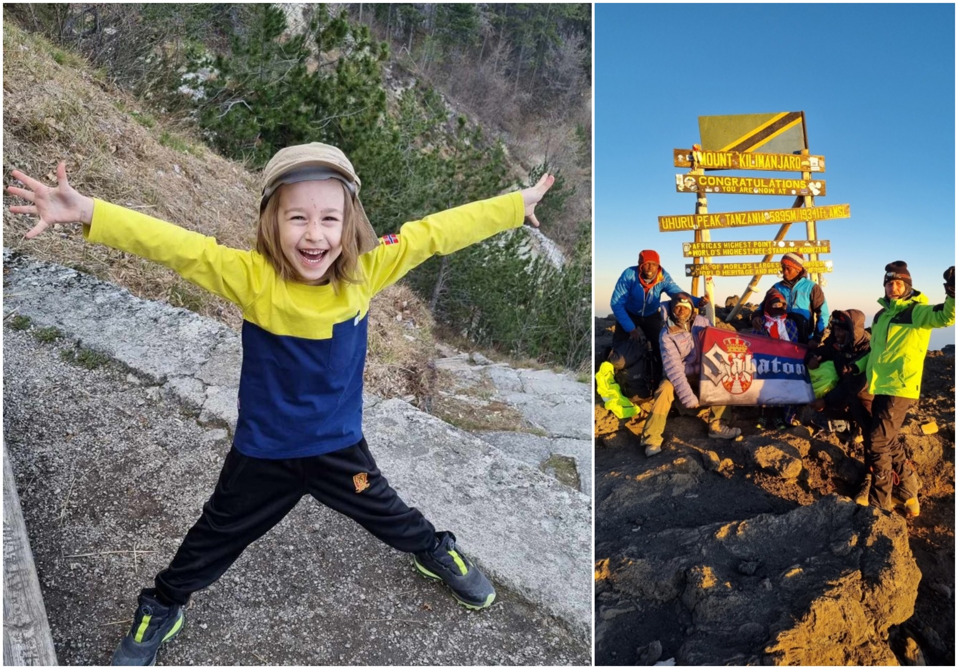 Авантурата на татко и син сруши гинисов рекорд: Огњен (5) е најмладиот освојувач на Килиманџаро во светот