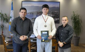 Градоначалникот Пецаков oствари средба со Ненад Целески, балкански шампион во теквондо