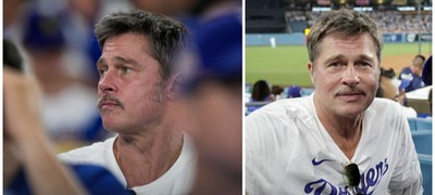 Бред Пит непрепознатлив, со мустаќи и црвено лице: „Изгледа како да изел лута пиперка“