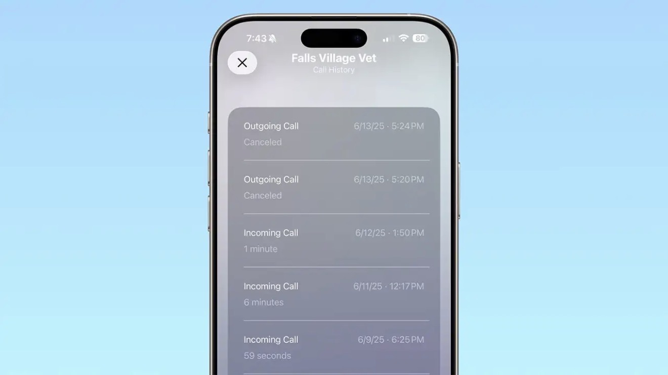 iOS 26 овозможува преглед на целосната историја повици со секој поединечен контакт
