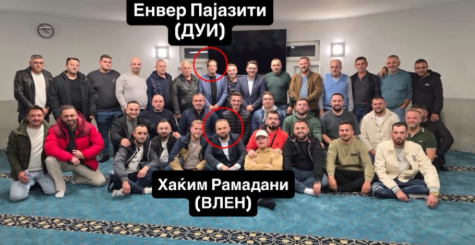 Кандидат на Влен од митинг во Хамбург се обрати директно до Инфомакс: Точно е дека со ДУИ заедно соработуваме, секаде каде се мнозинство Албанците ќе има градоначалник Албанец – ние сме газди на својата земја