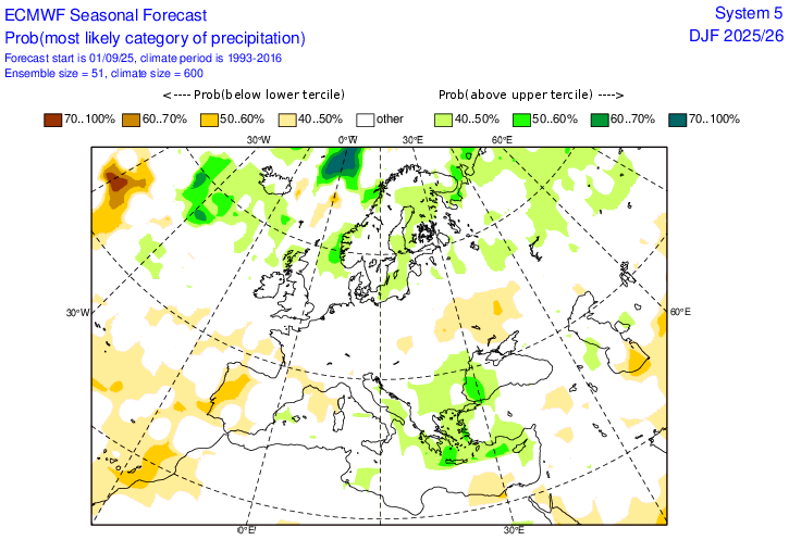 Есенва не очекува динамична атмосфера, ќе биде поладна, а снегот може да порани