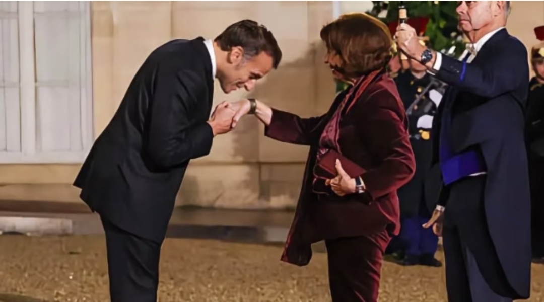 Давкова присуствуваше на свечена вечера кај Макрон по повод Парискиот мировен форум