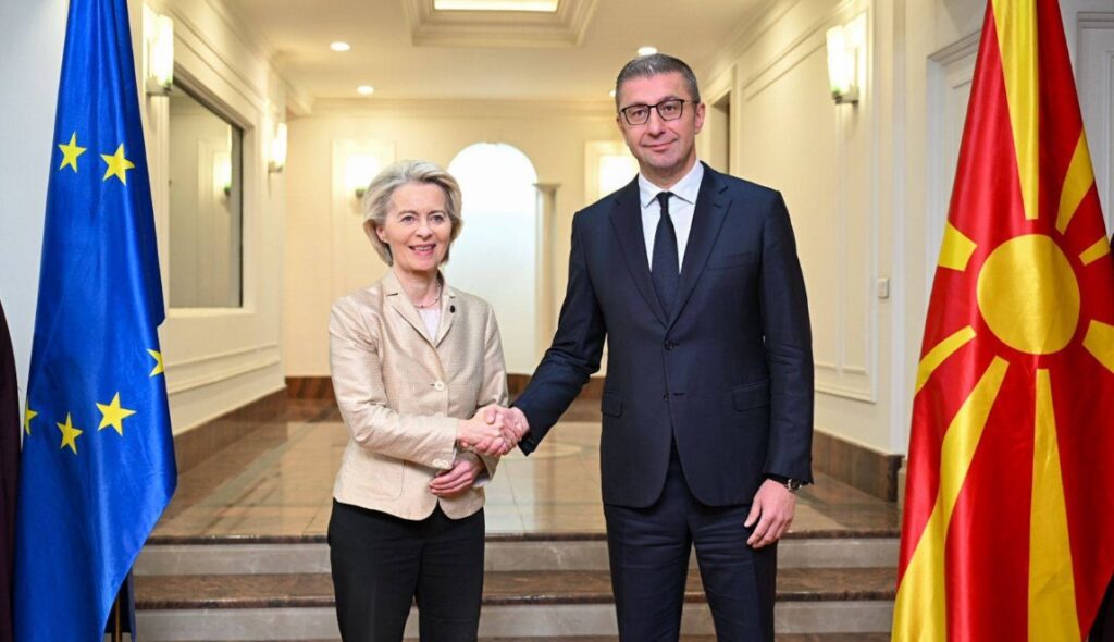 Мицкоски оствари средба со Фон дер Лајен: Разговори за европската перспектива, економската соработка, енергетската безбедност