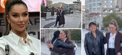 Теа Таировиќ во посета на Скопје – Калиопи ја шета низ плоштад, таа признава дека не излегува од дома и по 3 дена