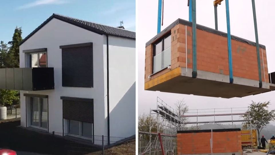 Целосно опремена куќа за 2.900 евра по квадрат: Сè готово за 6 месеци — Германците осмислија иновативен систем