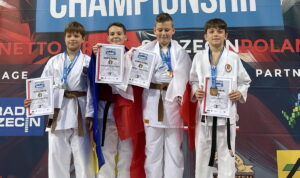 Филип Недев освои бронза на Европскиот шампионат за деца во традиционално карате (ФОТО)