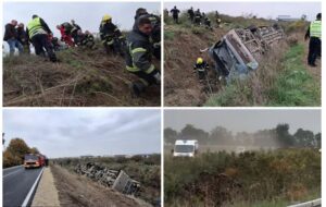 По вчерашната автобуска несреќа кај Сремска Митровица: 39 патници завршија на болничко лекување