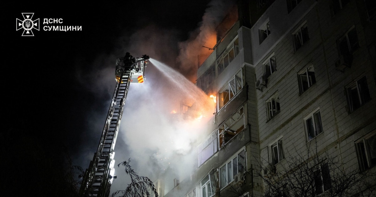 Единаесет повредени во руски напад врз украинскиот град Суми