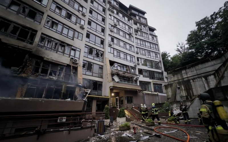 Голем напад на Русија врз Киев, жителите оставени без греење и вода