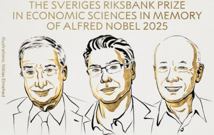 Нобелова награда за економија доделена на Џоел Мокир, Филип Агион и Питер Хјуит