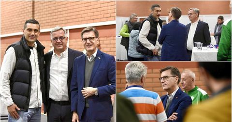 ФОТО: Кирил Лазаров дојде да ги гледа двете „стари љубови“ во Битола!