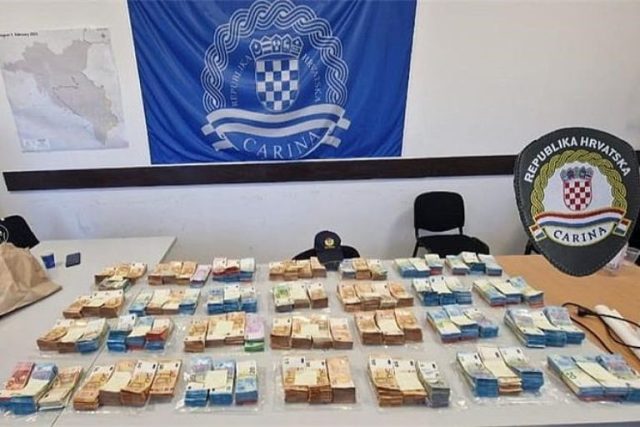 Најголема заплена на готовина во хрватската историја: На Албанец му се одземени над 700.000 евра на граничен премин
