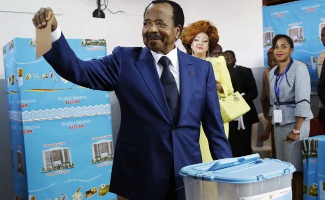 92-ГОДИШНИОТ ПОЛ БИЈА ПРОГЛАСЕН ЗА ПОБЕДНИК НА ПРЕТСЕДАТЕЛСКИТЕ ИЗБОРИ ВО КАМЕРУН, НА ВЛАСТ Е ОД 1982