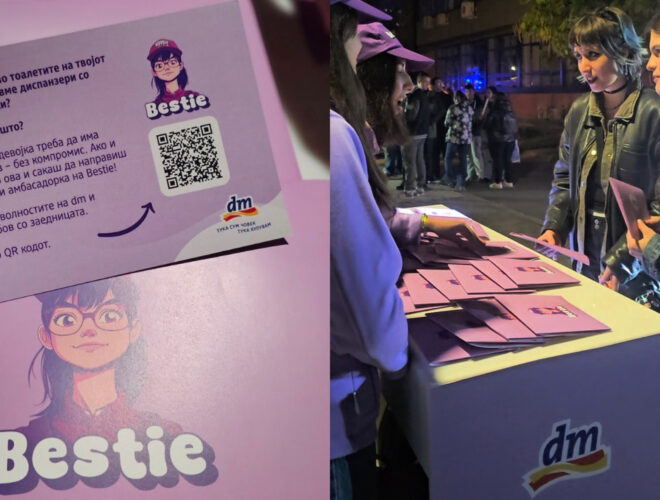 dm drogerie markt го најави продолжувањето на проектот „Bestie“ на бруцошката забава на ФЕИТ