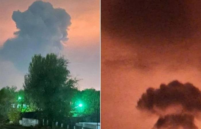 Украински дронови предизвикаа пожар во руска фабрика за преработка на гас