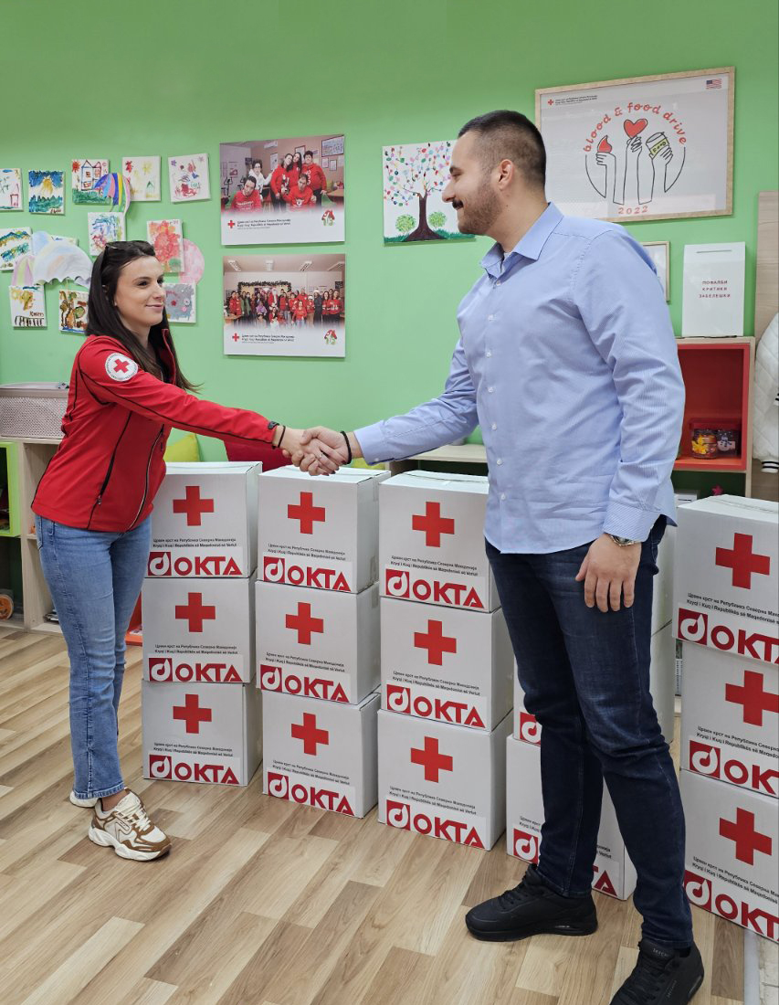 ОКТА со поддршка на Црвениот крст во борба против гладот, 16 години со заедничка цел