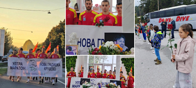Ултрамаратонците пристигнаа на гробот на Тоше по истрчани 900km – во Крушево пречекани со црвени рози