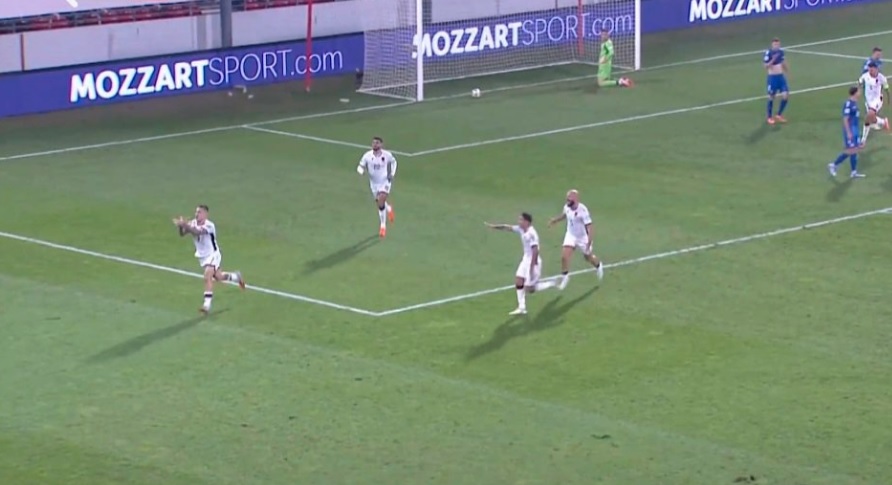 Албанија на полувреме има водство во Лесковац: Манај ги „смрзна“ Србите (Видео)