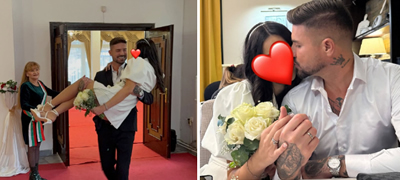 MC Стојан се ожени со девојката на која ѝ го крие лицето – бугарска невеста во мини фустанче (фото)