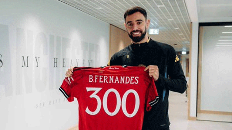 Бруно Фернандеш денеска ќе го одигра 300-тиот меч за Манчестер јунајтед