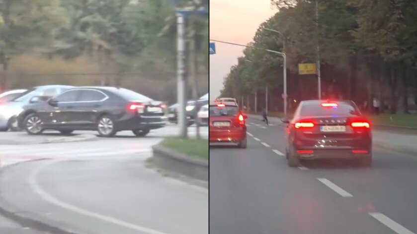 (ВИДЕО) Министерски автомобил во „лудо“ возење на Партизанска: Алиу ќе го казни возачот кој прекрши низа прописи