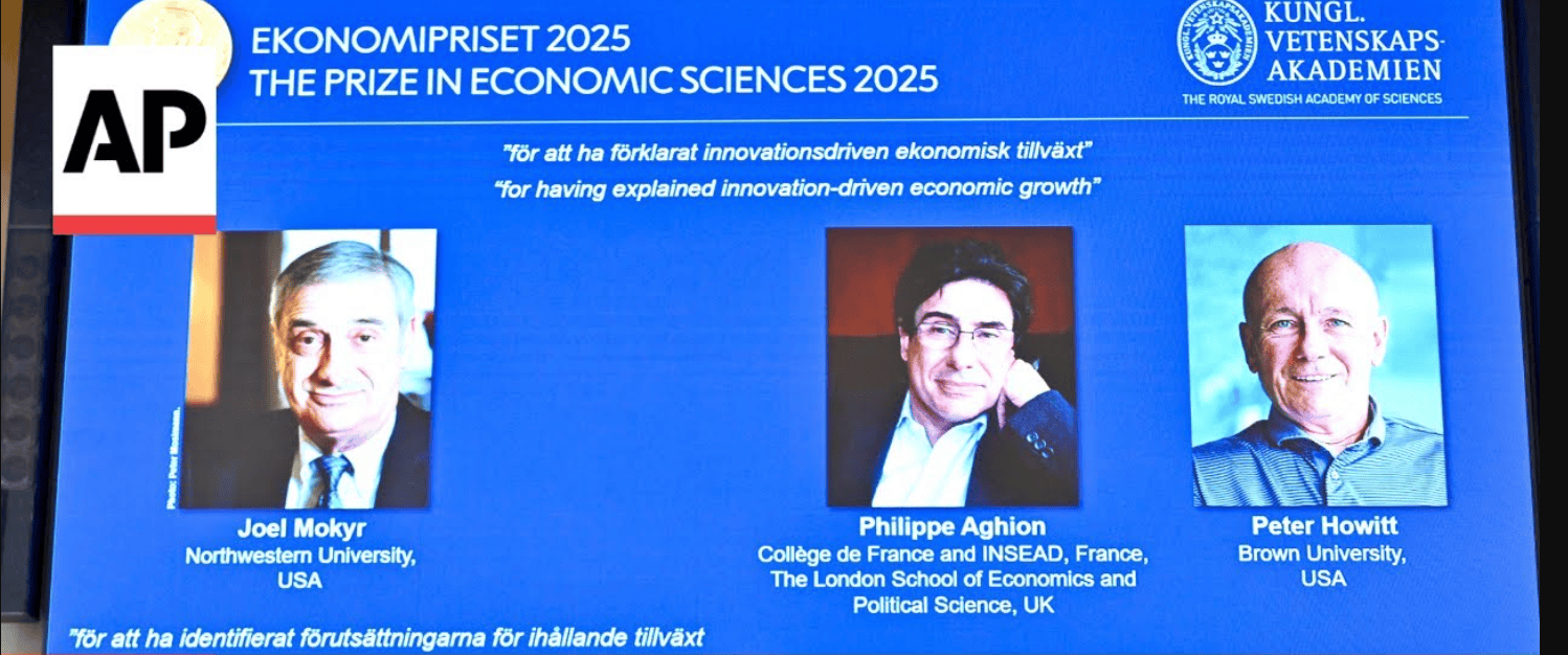 „ЕКОНОМСКИ РАСТ ВОДЕН ОД ИНОВАЦИИ“ И ПРИНЦИПОТ НА „КРЕАТИВНО УНИШТУВАЊЕ“ им ја донесе Нобеловата Награда за економија на Мокир, Агион и Ховит