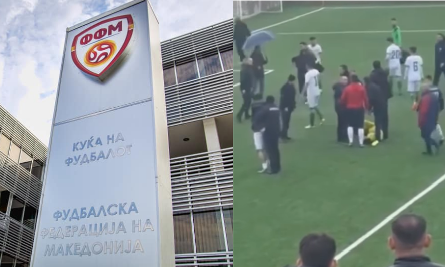 Доживотна суспензија за двајца фудбалери од БК Беса Слупчане откако претепаа противнички голман (ВИДЕО)