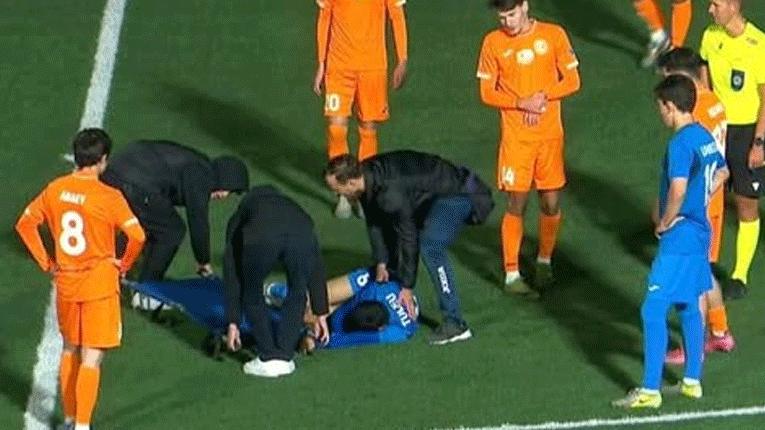 Се појави снимка од трагедијата на фудбалски меч во Казахстан (Вознемирувачко видео)