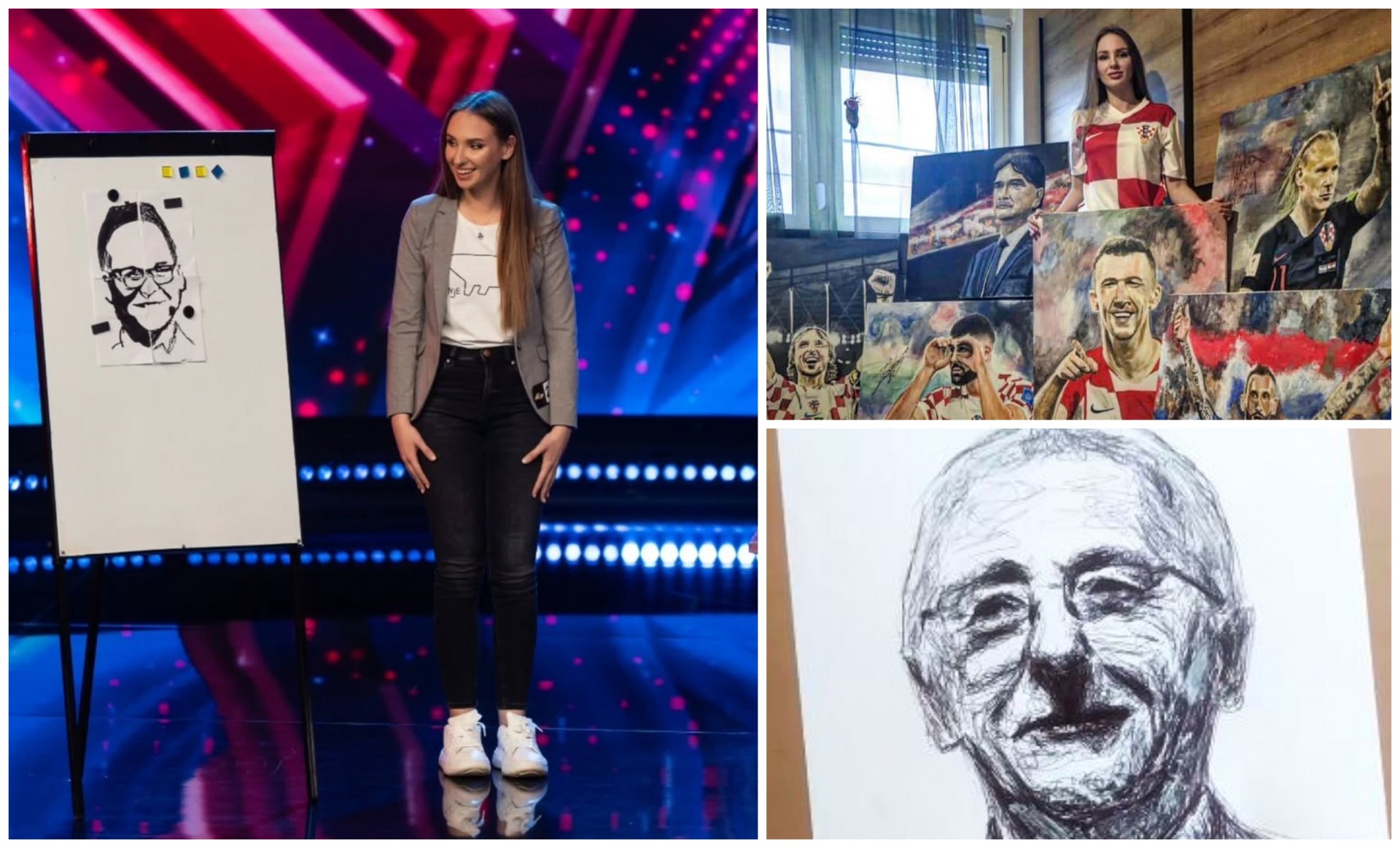 Црта со раце и нозе: Генијалната уметница Ивона Драгиќевиќ има ретка способност што ја прави уникатна (ВИДЕО)