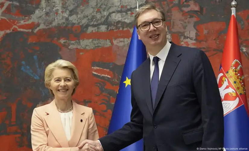 Фон дер Лајен по средбата со Вучиќ: Ставот на ЕУ е слобода, а не репресија, вклучително и правото на мирно собирање