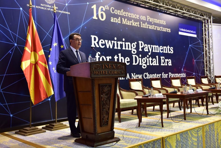 Гувернерот Славески на Конференцијата за плаќањата и пазарната инфраструктура: СЕПА е историски исчекор кон подлабока европска интеграција на земјава со конкретни придобивки за сегашните и за идните генерации