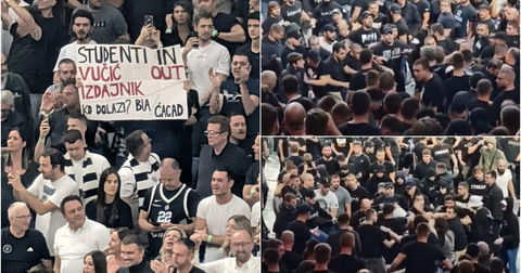 Каков хаос: „Гробари“ се тепаа меѓусебе на евролигашки меч поради – политика! (ВИДЕО)