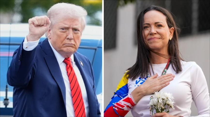 Трамп вели дека му се јавила опозиционерката Мачадо од Венецуела откако ја добила Нобеловата награда за мир