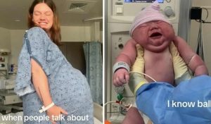 (ВИДЕО) Американка родила момче тешко речиси шест килограми, фотографиите го „срушија“ TikTok