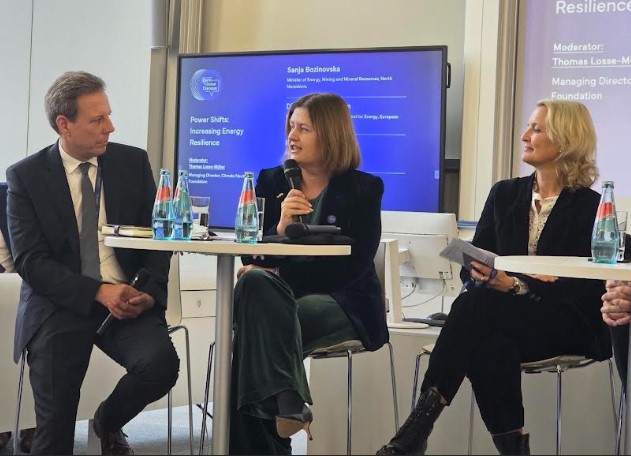 Божиновска на Берлин глобален дијалог истакна зависноста од еден извор е ризик од минатото