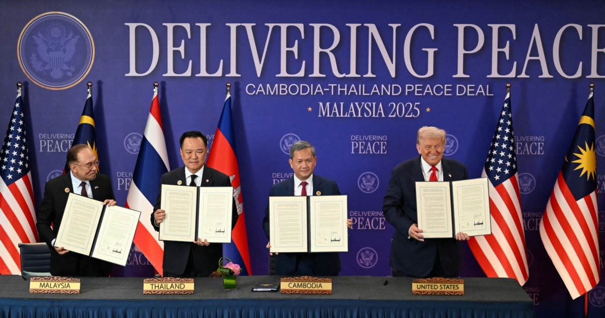 Трамп го поддржа мировниот договор меѓу Тајланд и Камбоџа