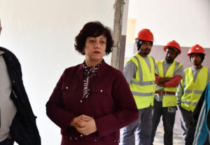 Градоначалничката Стаменкоска-Трајкоска на увид во реконструкцијата на објектот на месната заедница во Пинтија