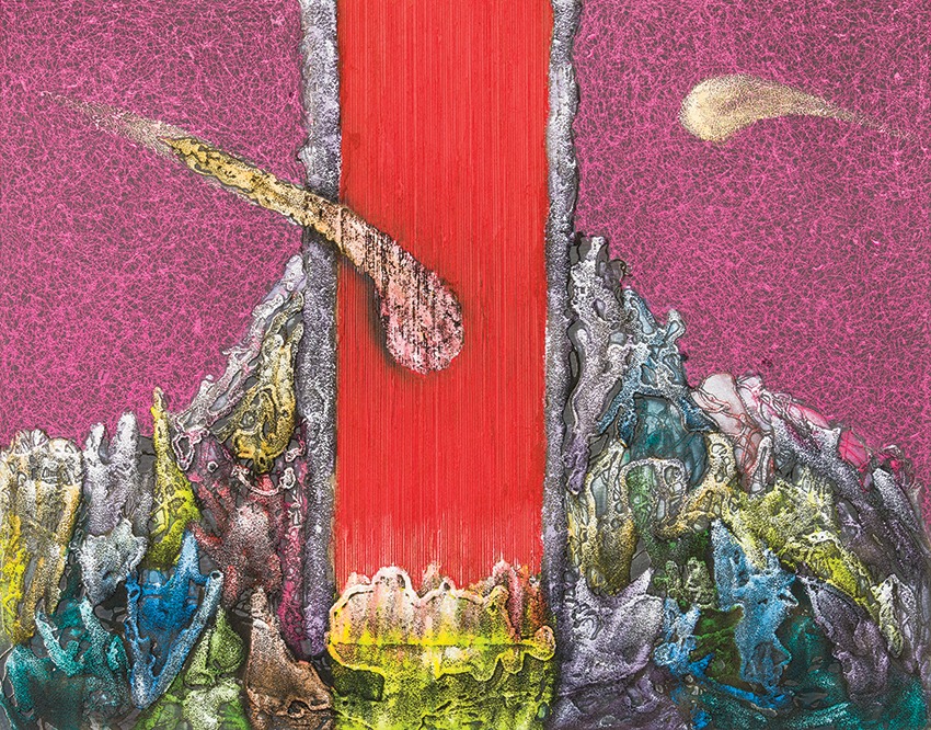 Изложба на Сафет Спахиу „Пурпурна имагинација“ во Чифте амам