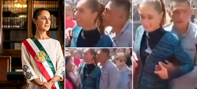 Вознемирувачки инцидент: Maж ја бакнува во врат и ја фаќа за гради мексиканската претседателка (видео)