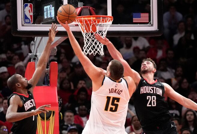 (Видео) Дабл-дабл на Јокиќ и триумф на Денвер во Хјустон