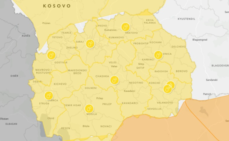 Можни се поплави: Обилните дождови продолжуваат