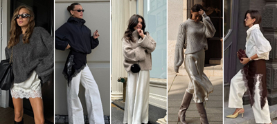 Како да ги носите летните слип фустани во зимски комбинации?