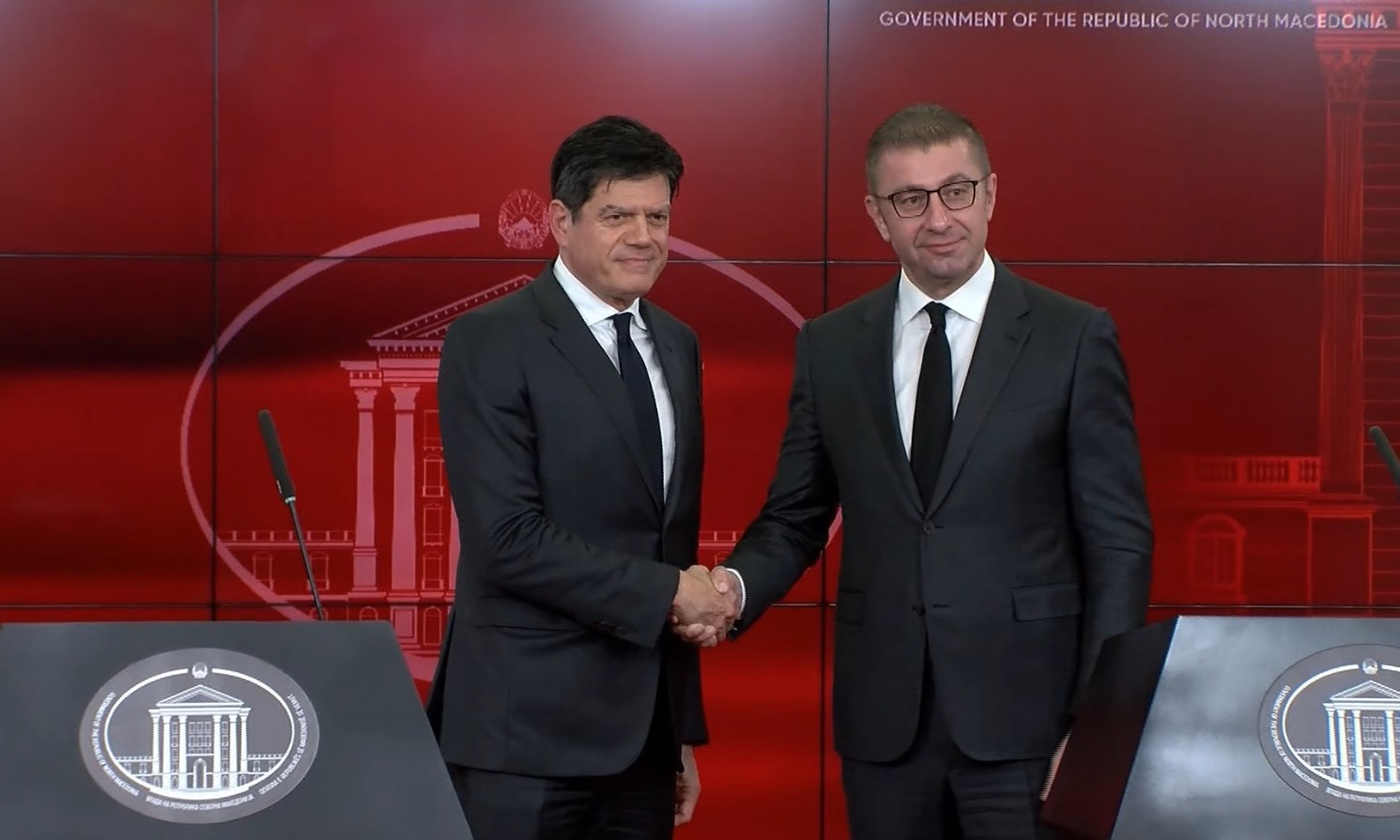 Рокас му го презентираше извештајот на Мицкоски