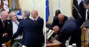 ВИДЕО: Шефот на фармацевтскиот гигант се онесвести за време на состанокот со Трамп, му помогна д-р Оз