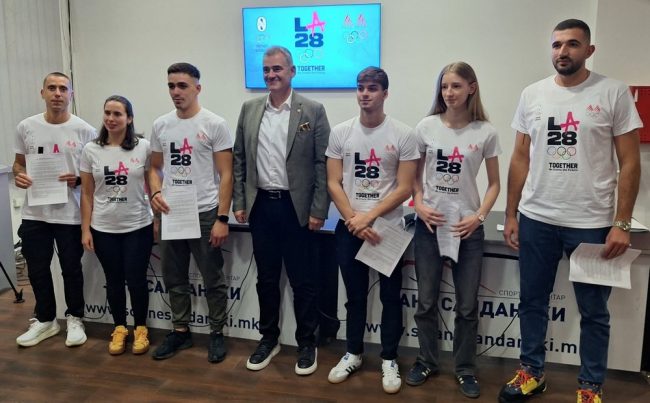 МОК ЌЕ СТИПЕНДИРА ДЕВЕТ СПОРТИСТИ ЗА ПОДГОТОВКИ ЗА ПЛАСМАН НА ОЛИМПИЈАДАТА 2028 ВО ЛОС АНЏЕЛЕС