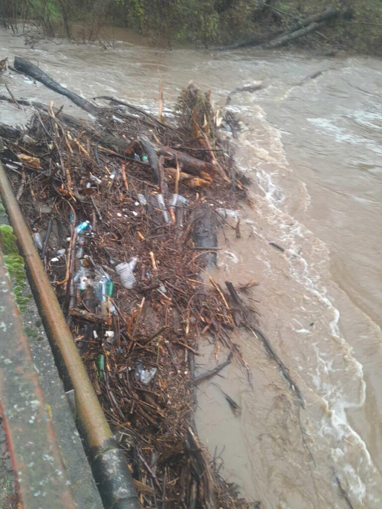 Реката Пчиња се излеа од своето корито во селата Пелинце и Стрновац