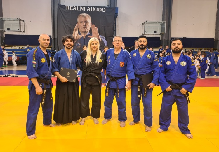 Деветмина македонски аикидисти учествуваа на Меѓународниот семинар за реално аикидо „Љубомир Врачаревиќ“, Ѓуро Илиќ со своја тренинг сесија