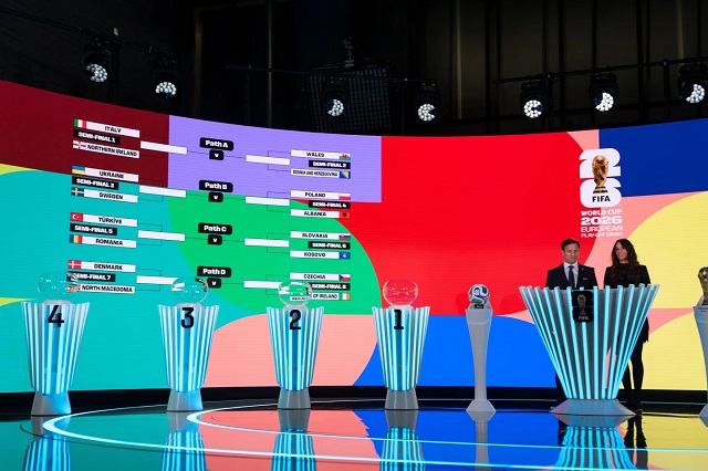 Жрепка за европскиот плејоф: Италија против Северна Ирска, Шведска против Украина