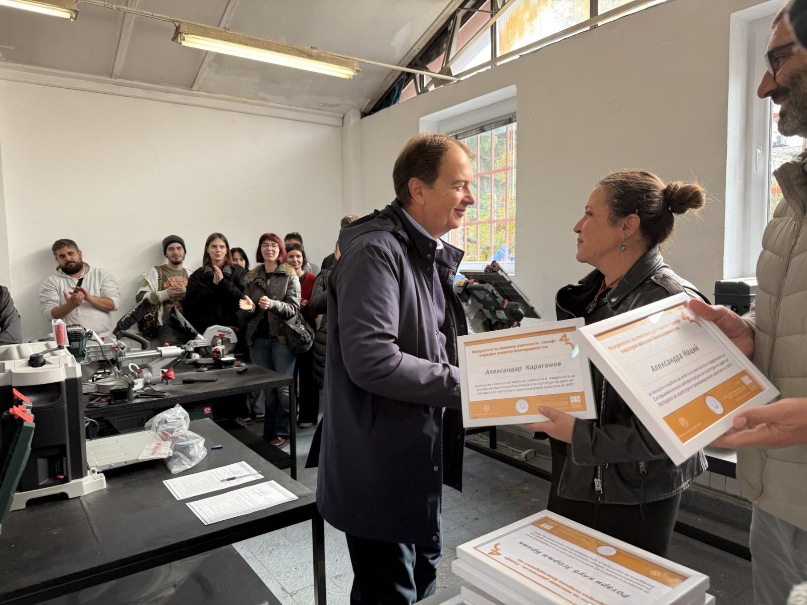 Нова лабораторија за работа во дрво на Факултетот за ликовни уметности – Скопје